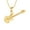 Gold, variant on Musical Instrument Cremation Necklace for Women Stainless Steel Musical Instruments Memorial Pendant Urn Necklace Guitarist Keepsake Gift