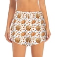 thumbnail image 4 of Lsque Autumn Harvest Baskets Printed Women's Running Shorts with Liner Pockets,Elastic Quick Dry Workout Athletic Gym Yoga Shorts,Womens High Waist Shorts-Medium, 4 of 9