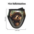 thumbnail image 3 of Pofeuu Jungle Hat Bear Print Thickened Mini Silicone Oven Mitts Heat Resistant, Rubber Oven Mitt Gloves, Finger Pinch Grips, Pot Holder, Silicone Potholder, 3 of 7