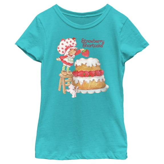 Girl's Strawberry Shortcake Sweet Cake  Graphic T-Shirt