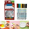 thumbnail image 1 of 8 Colors Ceramic Painting Paint Pen Waterproof Hand-painted Glass Mug Drawing Marker Pens DIY Tool., 1 of 5