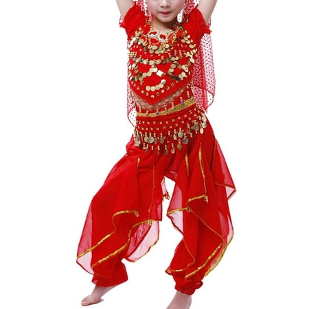 Girls Costume Medium Belly Dance Complete Outfit Set