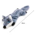 thumbnail image 5 of Wolf Shape Pet Chew Toy with Sound Generator - Anxiety Relief Plush Squeaky Dog Toy, 5 of 8
