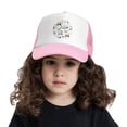 thumbnail image 2 of PAYOHTO Kids Cute Cars Truck Tractor White Baseball Hat Back Adjustable Mesh Breathable Hats Pink Trucker Cap Outdoor Fishing Sun Caps for Boys or Girls ages 4-10, 2 of 9
