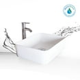 thumbnail image 4 of Eclife 18.9" Rectangular Ceramic Bathroom Sink Combo with Faucet 1.5 GPM and Pop up Drain Bathroom Bowl,White, 4 of 8