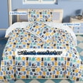thumbnail image 2 of PiccoCasa 3 Piece Polyester Kids Duvet Cover Set Monsters Pattern Full Multicolor, 2 of 6