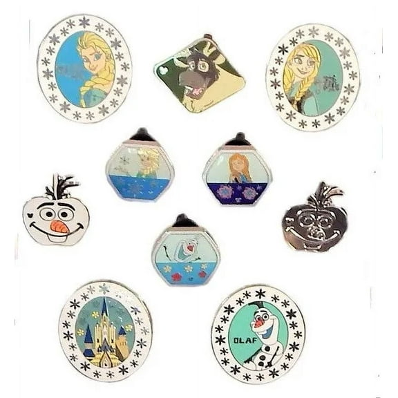 Frozen Themed 5 Disney Park Trading Pins Set ~ Randomly Assorted
