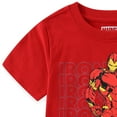thumbnail image 4 of Marvel Avengers Iron Man Short Sleeve T-Shirt (Boys), 2 Pack, Sizes 3T-8, 4 of 7
