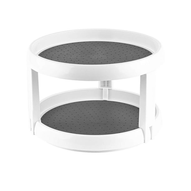 Homeries 2Tier Lazy Susan Turntable Tiered Rotating Kitchen Spice