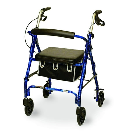 Jr. Size Rollator with Loop Brakes and Basket, Blue [Sold by the Each, Quantity per Each : 1 EA, Category : Ambulatory Aids, Product Class : Miscellaneous DME]