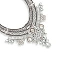 thumbnail image 3 of SOHI Silver-Toned White Silver-Plated Necklace, 3 of 6