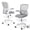 Gray, variant on ELLEGNT 1 PCS Home Office Drafting Chair with Adjustable Footrest and Flip-Up Armrests , Ergonomic Stool for Study or Desk Work Gray