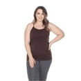 thumbnail image 1 of White Mark Universal PS133-03 Plus Size Tank Top, Brown - One Size, 1 of 5