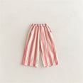 thumbnail image 2 of oqasdz Boys Pants Toddler Kids Baby Striped Printed Elastic Waisted Relaxed Fit Breathable Air Conditioning Pants Home Outfit Summer Outdoor, 2 of 5