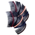 thumbnail image 2 of 10pcs Simnple Hair Comb Handmade Cloth Hairdressing Comb Interleaved Comb Modern Hair Comb for Women Girls (Mixed Color), 2 of 7