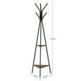 VASAGLE Coat Rack Freestanding, Coat Hanger Stand, Hall Tree with 2