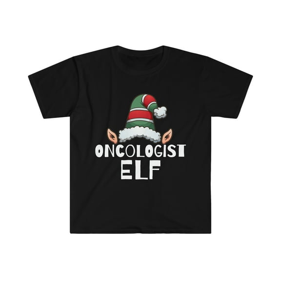 Oncologist Elf Unisex T-shirt S-3XL Christmas Holidays Medical School Elves