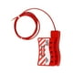 thumbnail image 1 of Cerradura de cable de acero Válvula de acero inoxidable Cable de seguridad Cerradura de puerta de entrada sin llave roja Caja fuerte universal Productos antirrobo 3 paquetes Monstrate TO001463-00B, 1 of 5