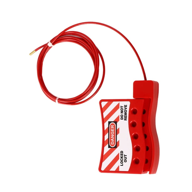 Cerradura de cable de acero Válvula de acero inoxidable Cable de seguridad Cerradura de puerta de entrada sin llave roja Caja fuerte universal Productos antirrobo 3 paquetes Monstrate TO001463-00B