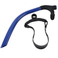 thumbnail image 1 of Tubo de respiración frontal de silicona para natación, entrenamiento profesional, tubo de buceo y snorkel para adultos (azul), 1 of 14