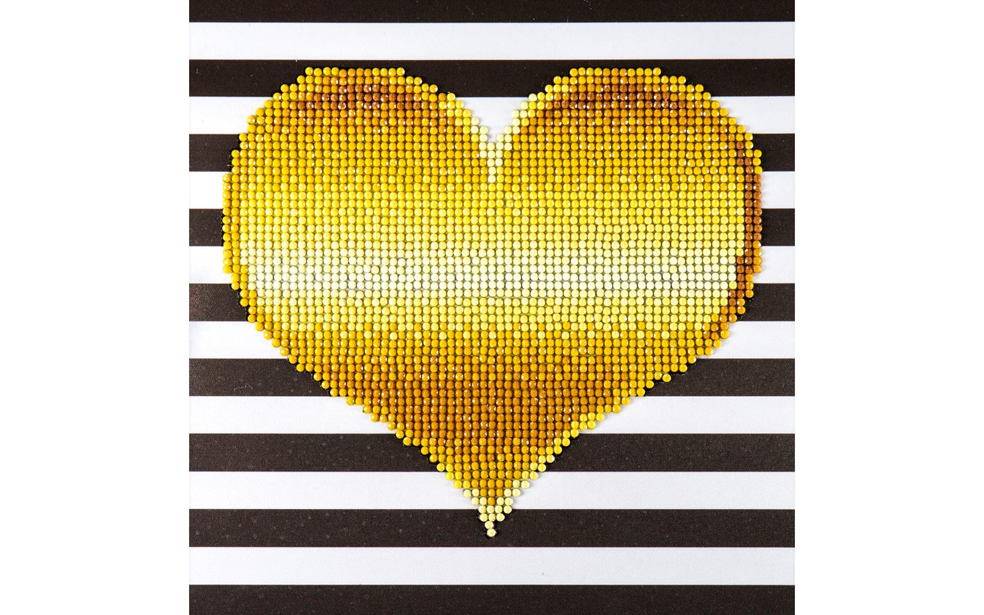 Diamond Art Kit 8"x 8" Beginner Heart