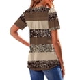thumbnail image 4 of Fantaslook Blouses for Women Dressy Casual V Neck Pleated Tunic Tops Summer Short Sleeve Boho Shirts, 4 of 6