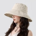thumbnail image 4 of Voska Wide Brim Sun Hat for Men Women UV Protection Ventilated Summer Hats for Fishing Hiking Garden Beach Beige, 4 of 6