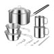 thumbnail image 1 of Juego de ollas plegables para camping con tapa, vajilla plegable, utensilios de cocina 10 piezas, 1 of 9