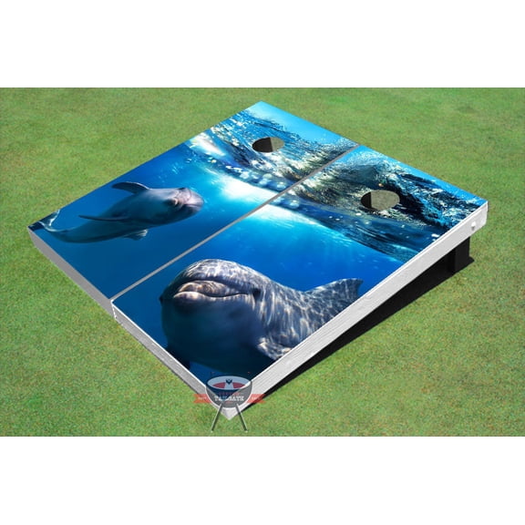 Dolphins Theme Cornhole Boards