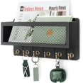 thumbnail image 1 of Soporte decorativo para llaves y correspondencia Rebee Vision Farmhouse Black, 1 of 6