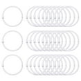 thumbnail image 1 of Anillos de carpeta Uxcell de 50 piezas de 1.5 pulgadas, anillos de metal para hojas sueltas, anillos coloridos, blanco, 1 of 6