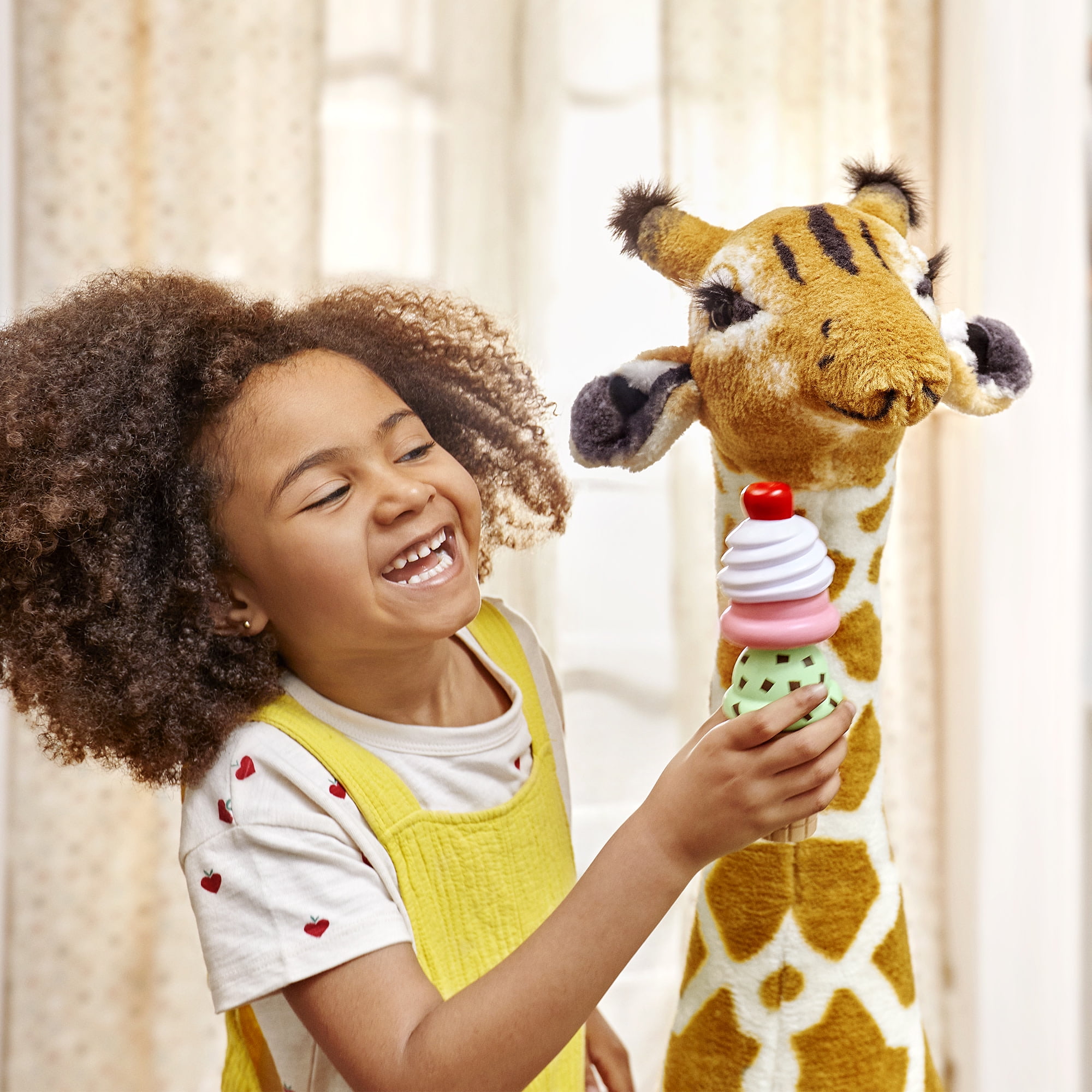Melissa & Doug Giant Giraffe - Lifelike Plush Stuffed Animal (over 4 feet tall)