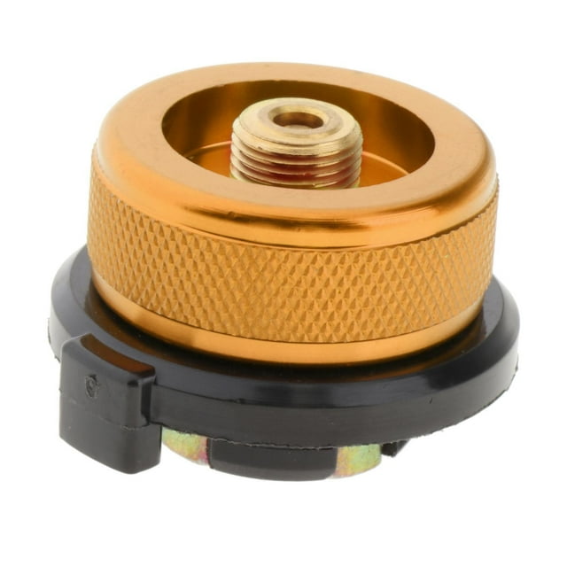 jinwen Adaptateur de Gaz Butane pour Réchaud de Camping, Convertisseur de Cartouche de Carburant pour Long Réservoir, Orange Type B Orange