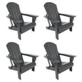 thumbnail image 2 of Paradise Outdoor Folding Poly Adirondack Chair (Set of 4), 2 of 11