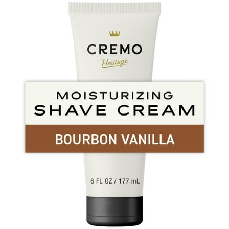 Cremo Concentrated Men's Shave Cream, Bourbon Vanilla Scent, 6 fl oz