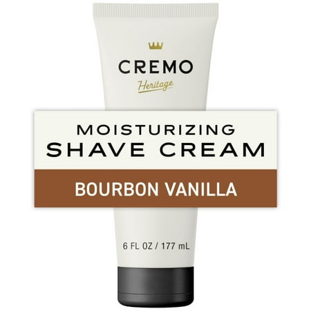 Cremo Concentrated Men's Shave Cream, Bourbon Vanilla Scent, 6 fl oz