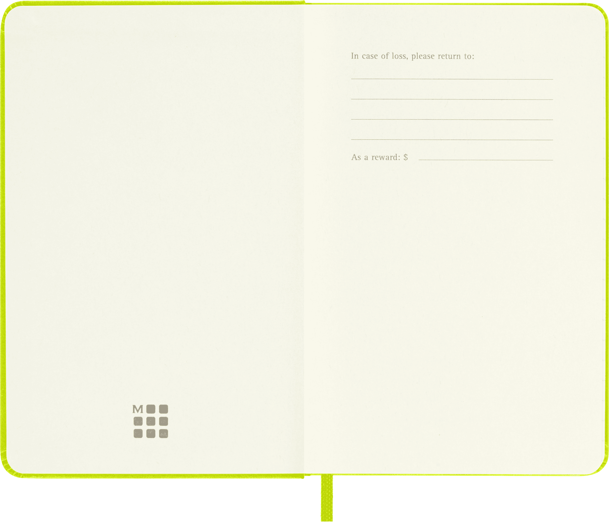 Moleskine Classic Notebook, Hard Cover, Pocket (3.5" x 5.5"), Lemon Green, 192 Pages