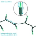 thumbnail image 2 of Sunnydaze 70-Count M6 Smooth LED Christmas Tree String Lights - Green, 2 of 7