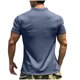 thumbnail image 3 of pstuiky camisetas para hombre, Camisa deportiva de manga corta con cuello en V y solapa para hombre, ideal para fitness y ocio. camisetas de hombre l, 3 of 3