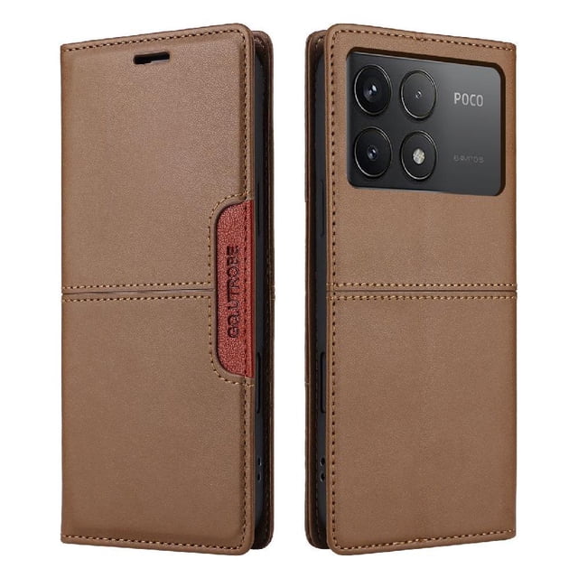 Case for FOXDOCK Xiaomi Poco F6 Pro RFID Blocking Wallet Flip Cover Shockproof