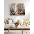 thumbnail image 4 of Orange Navy Blue Wall Art for Living Room,Canvas Picture Wall Decor for Bathroom Bedroom,Modern Oil Painting Art Forest Painting Artwork for Office Kitchen Hallway Dining Room Home Decor 12"x16", 4 of 8