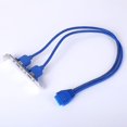 thumbnail image 4 of Conector de cable de puerto dual de 20 pines a USB 3.0, extienda el puerto USB 3.0 de la placa base a la caja de la computadora, 4 of 5