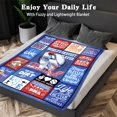 thumbnail image 4 of Football Gifts for Boys 8-12, Football Blanket for Boys, Football Gift for Men, Football Team Gifts, Birthday Gift for Football Lovers Fans Player, Football Throw Blanket 60" x 50", 4 of 5