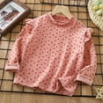 thumbnail image 2 of Zshosam Girl Tops Girls Long Sleeve Shirts Kids Crewneck T-Shirts Tops Cute Fall Blouse Tees Size 12 18 Months,(Red 12-18 Months), 2 of 3