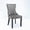 Gray, variant on PORKISS Upholstered Dining Chairs Set of 2, Armless Side Chairs with Backstitching Nailhead Trim and Solid Wood Legs, Modern Velvet High Back Chairs, Golden