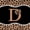 Black Brown D, variant on Manfei Leopard Print Bow Letter V Full Size Comforter Sets for Girls, Black Brown Initial Bedding Sets, Black Reversible, 3-Piece