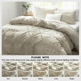 thumbnail image 4 of Queen Duvet Cover, Soft Bedding Set for All Seasons, Comforter Set, Boho Embroidery, Multi Colors & Sizes Available(Beige, 3 Pcs, 90"x 90"), 4 of 10