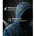 thumbnail image 4 of Lavenicole Men's Waterproof Ski Jacket Warm Winter Snow Coat Mountain Windbreaker Hooded Raincoat Blue/Gray XXL, 4 of 7