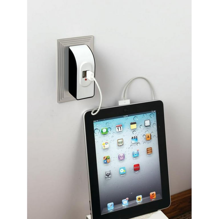 Aazon.co: Wall Charger Block, 2.1A/5V Dual Port USB Wall Plug In