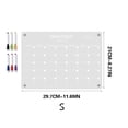 thumbnail image 3 of DPTALR Transparent 2mm Acrylic Weekly Planner Memo Board With Pen And Magnetic Stickers, 3 of 3